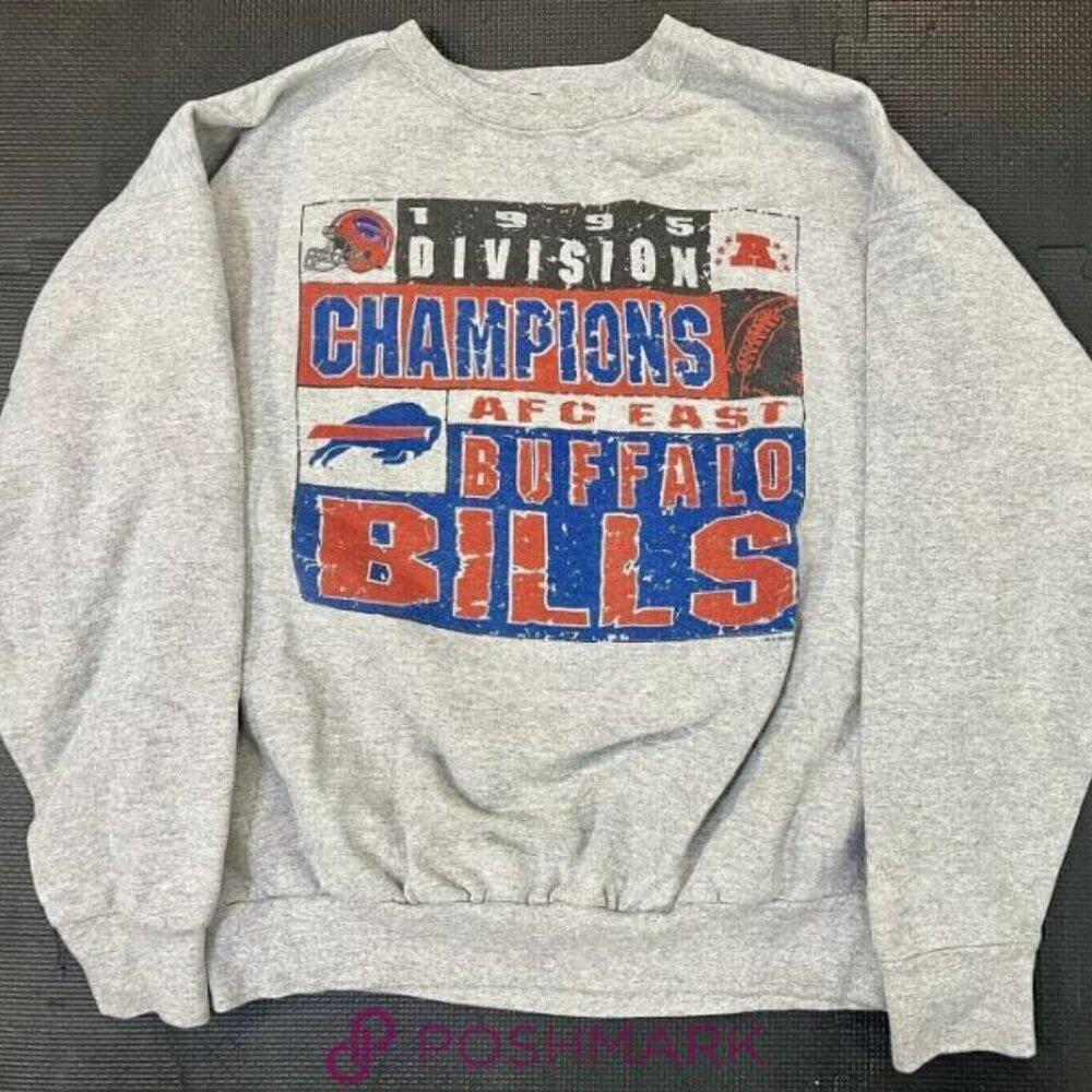 1995 Buffalo Bills Nfl Division Afc East Champion Graphic Ash Sweatshirt